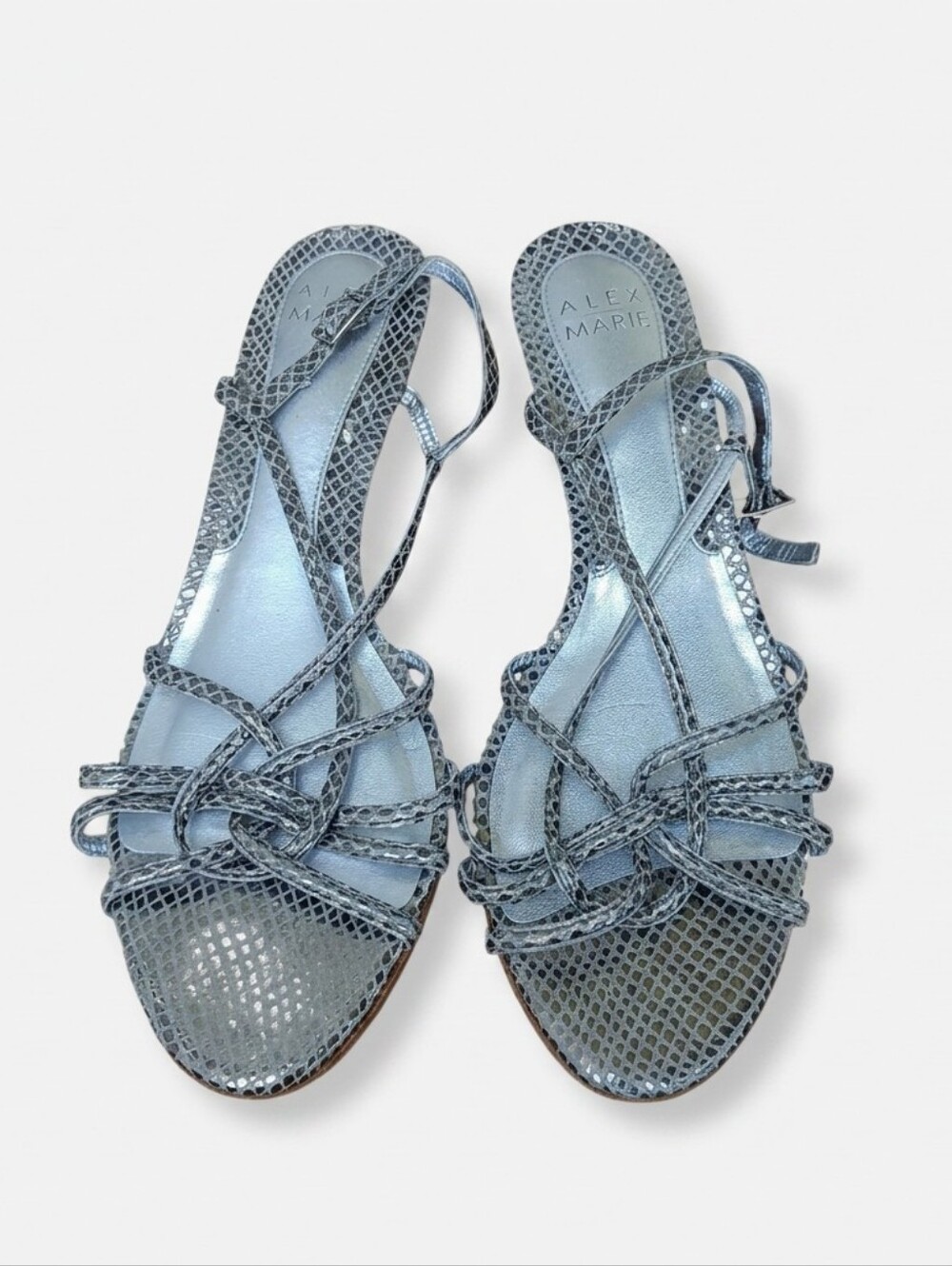 Alex Marie Metallic Knotted Strappy Sandals